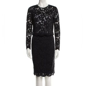 Sandro two piece lace long sleeve top and skirt - size 1